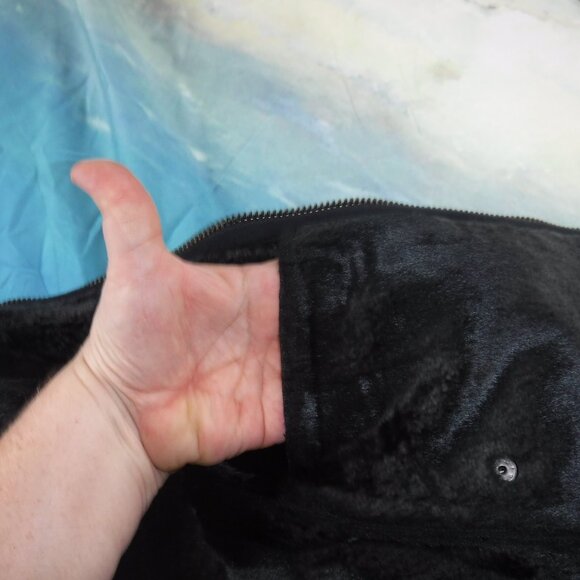 Armani Exchange Faux Suede Moto Jacket  in black size small - Picture 8 of 12